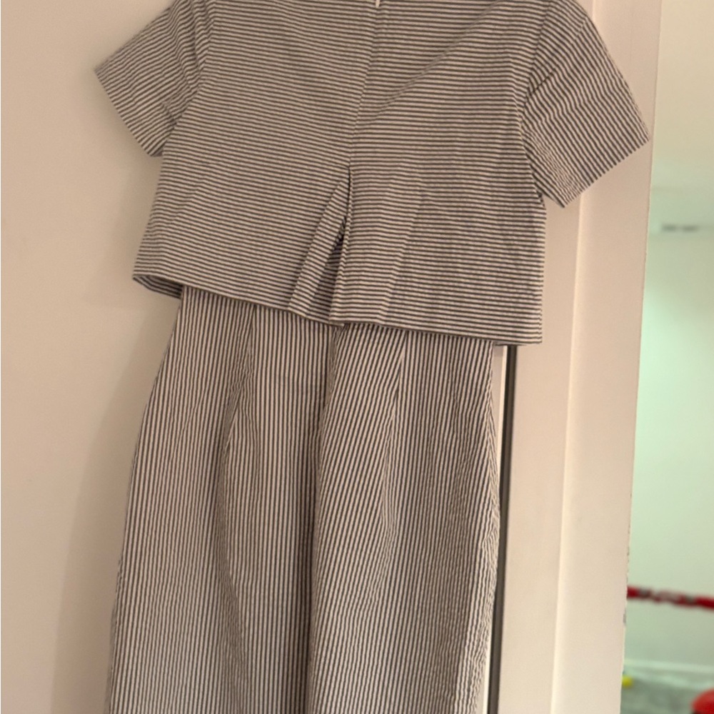 Banana Republic Black and White Striped Top